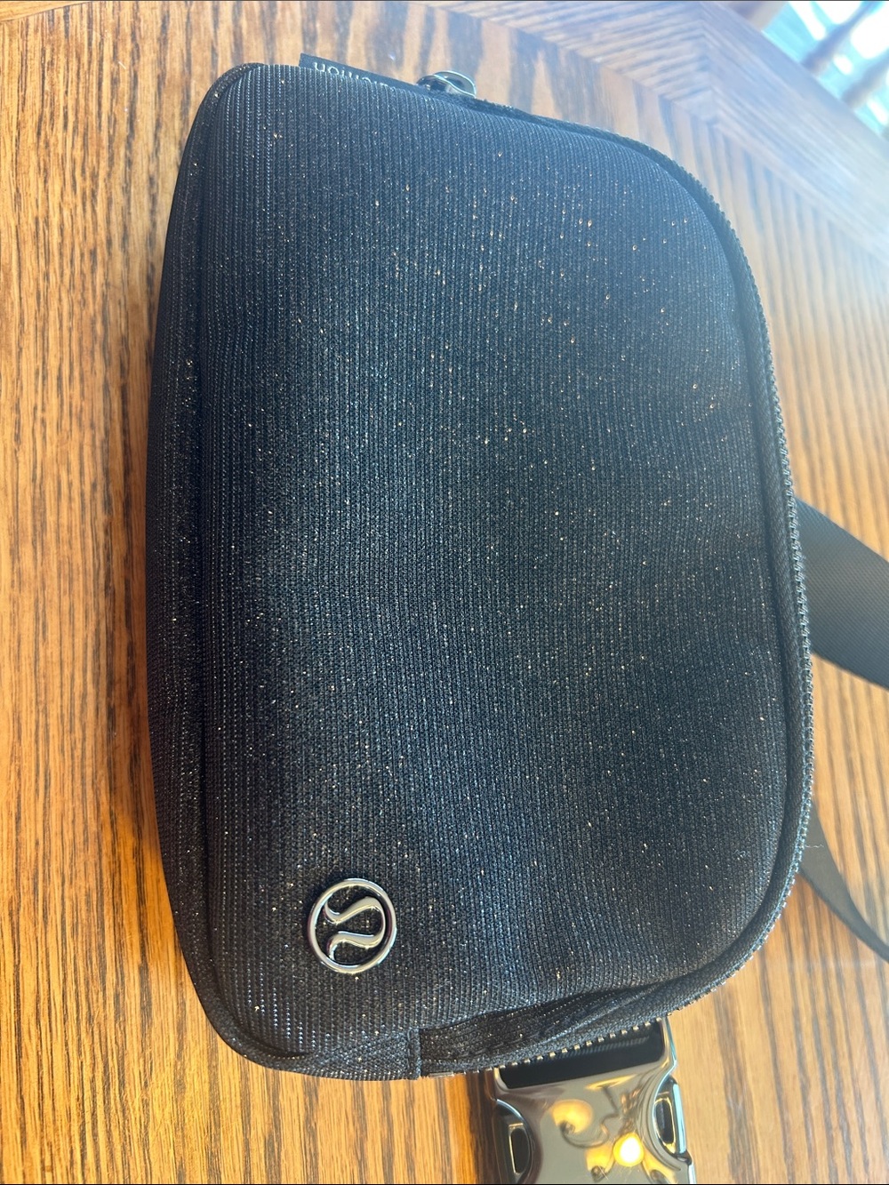 Lululemon Black Sparkle 1L belt bag